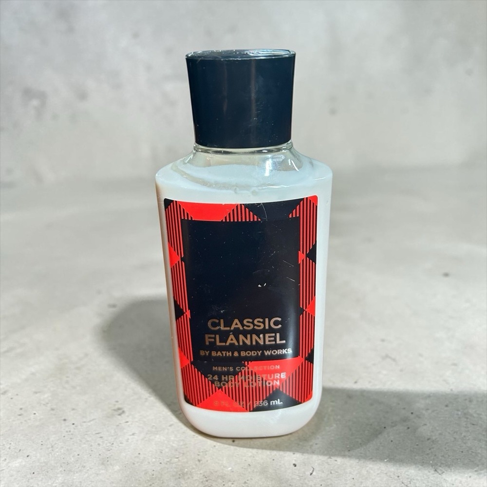 Bath and Body Works CLASSIC FLANNEL Mens Collection Scented Body Lotion 8 oz NEW